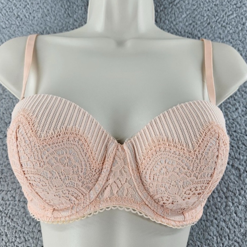 Victorias Secret Bra Womens 32D Pink Dream Angels Multiway Underwire Lined